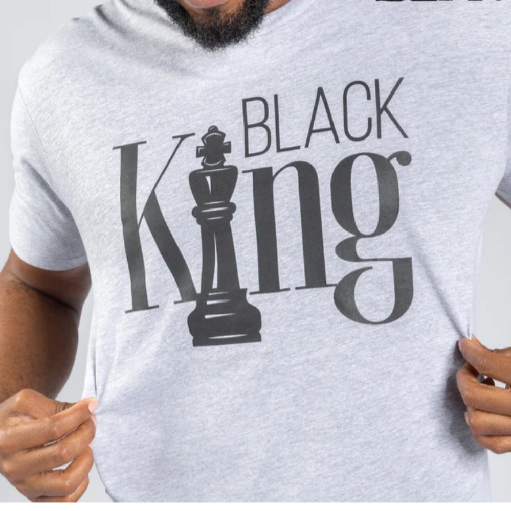 Black King Gray Tee